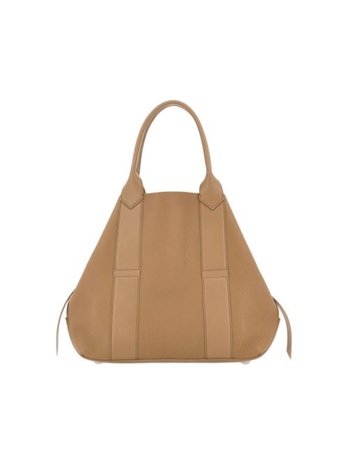 Borsa shopping da donna in pelle martellata colore beige HOGAN | KBW01OA0300UH9C808